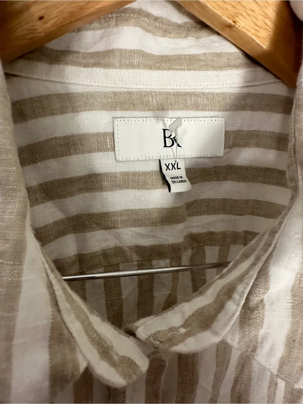 Banana Republic 100% linen The Everyday Linen shirt xxl - Image 3