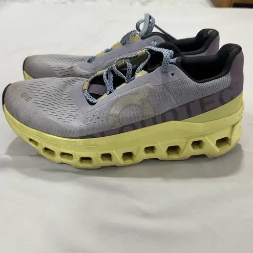 On Cloudmonster Running Shoes Lavender Hay Womens 10 - Image 2