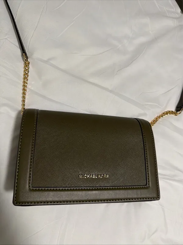 Michael Kors Olive Green Crossbody - Image 2