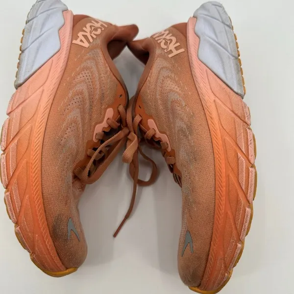 Hoka One One Arahi 6 Running Sneakers Womens Size 6B Pink/Orange 1123195-SBSCR‎ - Image 8