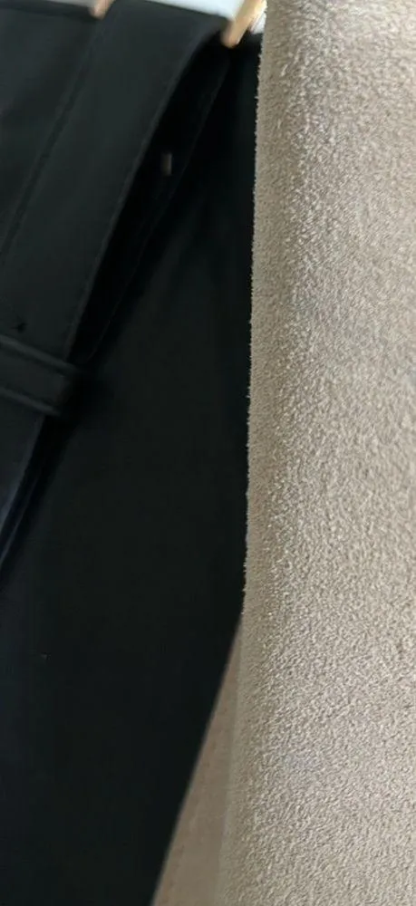 Great condition faux suede and faux leather, H&M shoulder bag, tan and black - Image 6