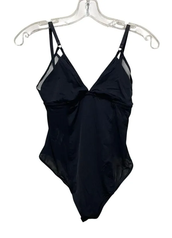 Parade Mixed Media Mesh Bodysuit Black Women’s Size Medium New with Tags - Image 4