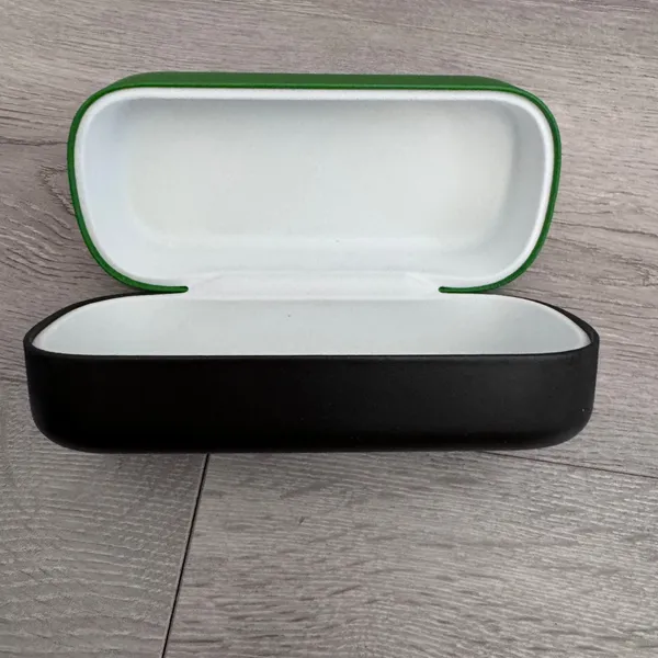 Kate Spade New York Green Black Hard Shell Glasses Case‎ Hello Sunshine Logo - Image 3