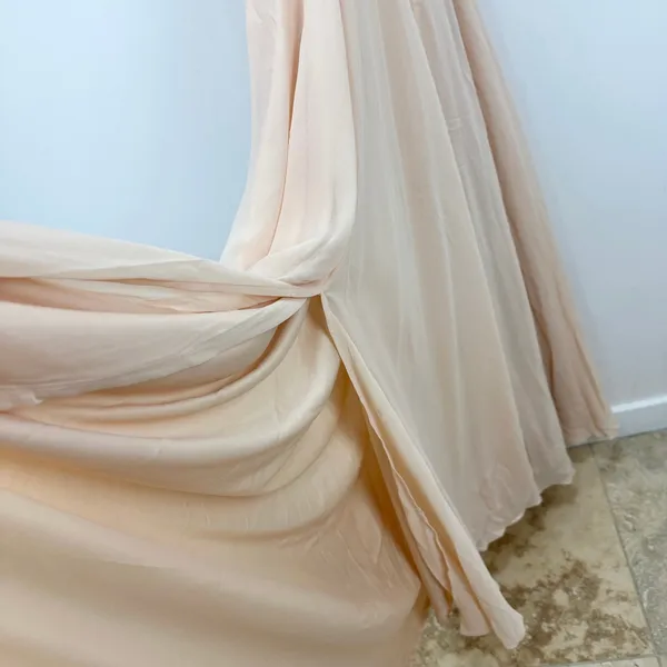 Lulus Picture Perfect Blush Lace Maxi Dress Formal Evening Bridesmaid Small NWT - Image 10