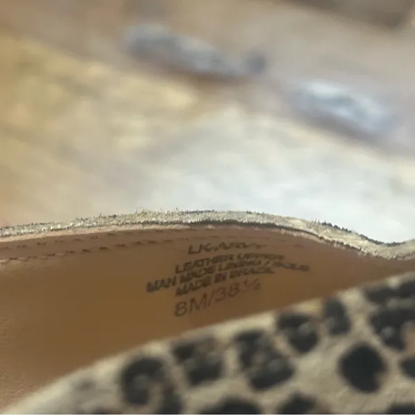 NWOB Lucky Brand Arvy Slip On Mule Leopard Print Eyelash 8 - Image 6