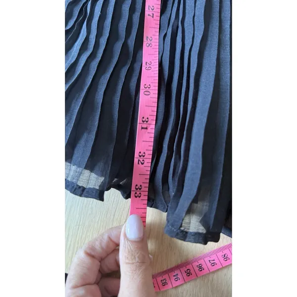 Zara Spaghetti Strap Pleated Mini Dress Size Small 3023 - Image 11