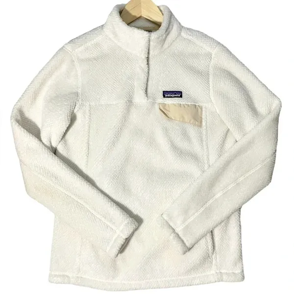 Patagonia Snap-T White Fleece Women’s Pullover Jacket - Image 2