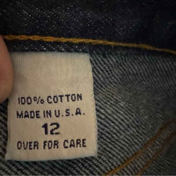 Vintage Abercrombie And Fitch Jeans Womens‎ Sz 12 Cotton Made In USA Blue 90s - Image 6