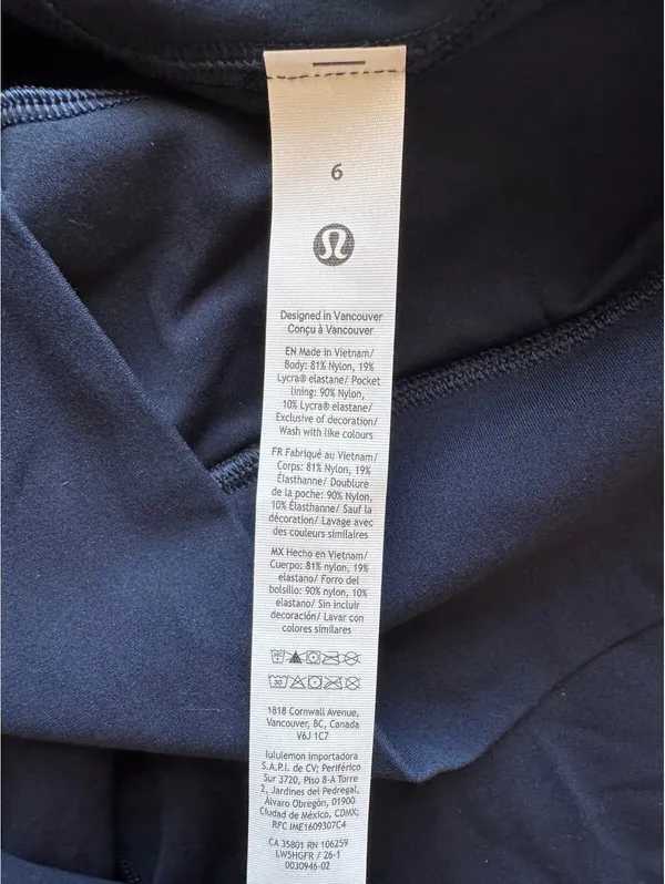 Lululemon Align Jogger High Rise 28” True Navy Regular New Version Size 6 NWT - Image 6