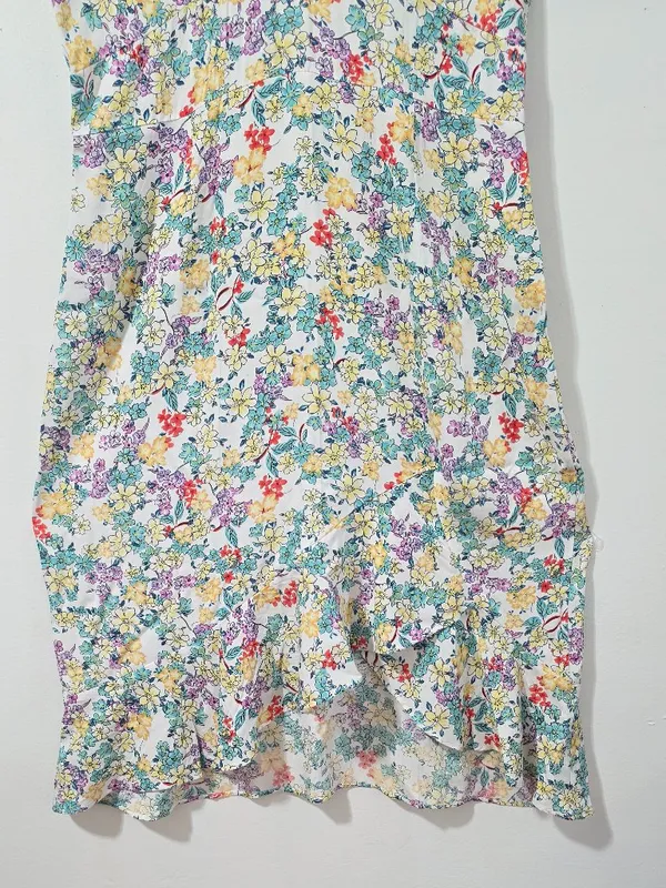 beachsissi Floral Mini Dress - White/Multicolor floral - Size XL - Image 4
