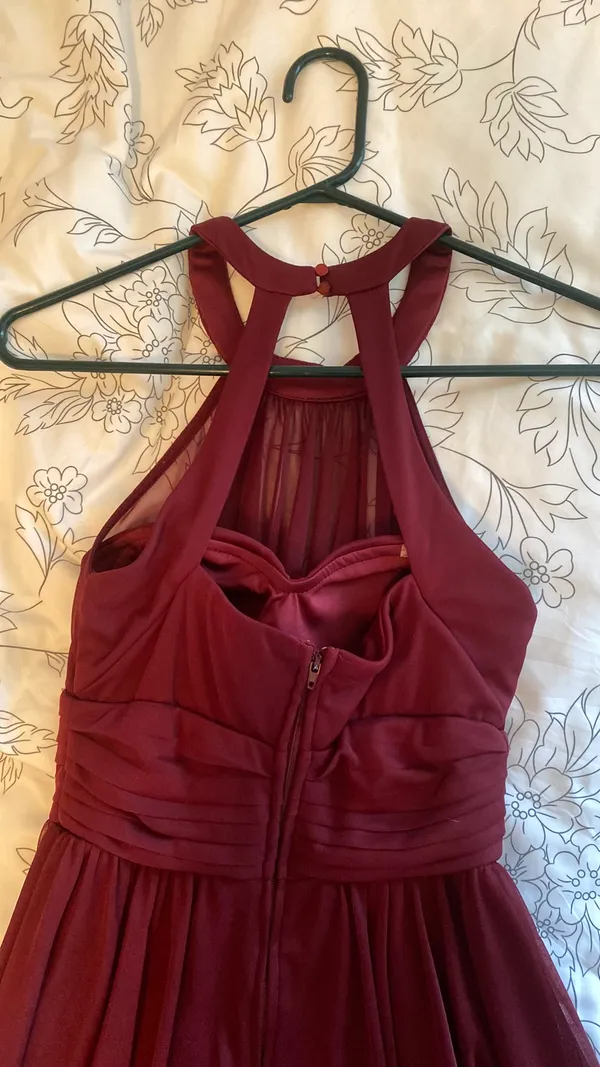 Speechless Burgundy Short Dress - Image 5