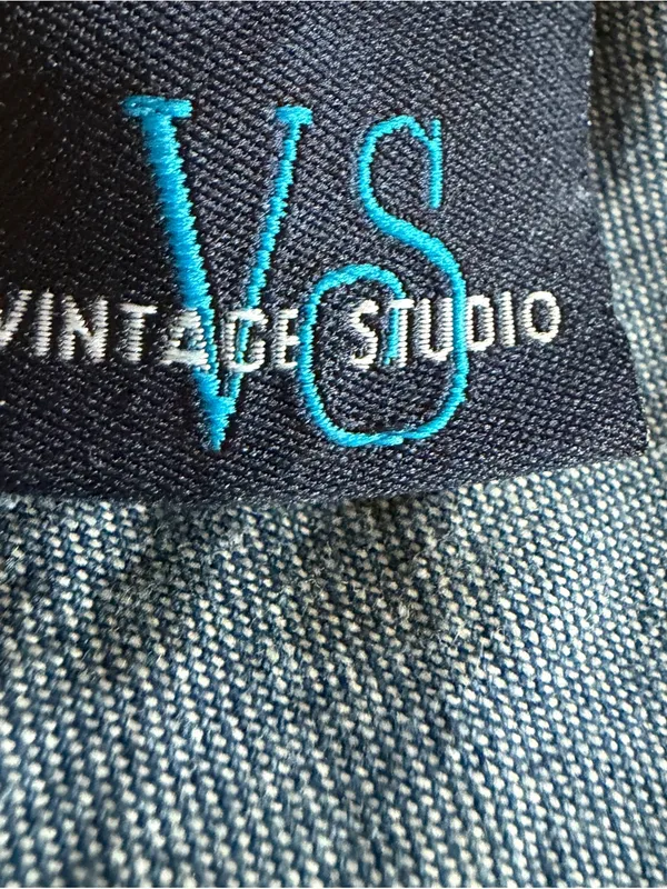 VS Vintage Studio Jean Skirt Size 12 Blue - Image 3