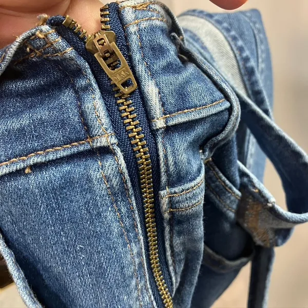 Madewell Denim Overalls‎ Women's Size S Light Wash Stretch Skinny Jeans - Image 12