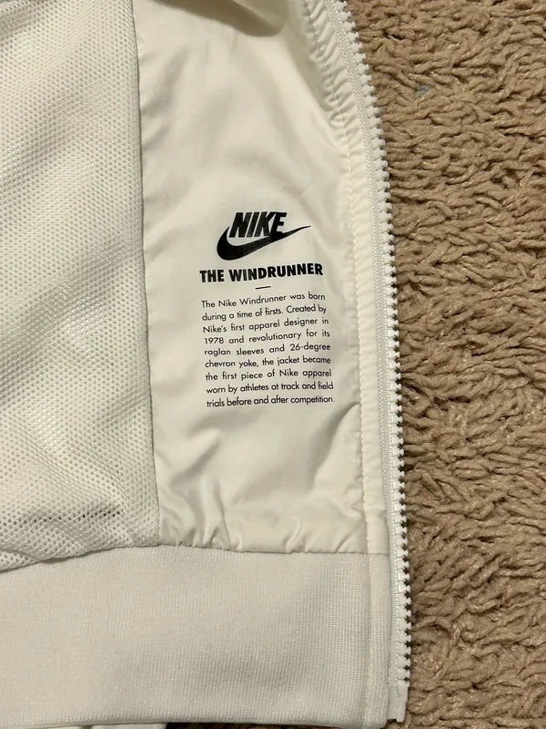 Nike Windrunner Jacket Zip-Up Hoodie White - Image 9