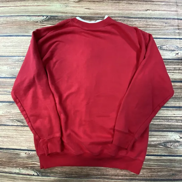 Grandmas Are Snow Full Of Love Red Sweatshirt Snowman Embroidered Womens Size M - Image 3