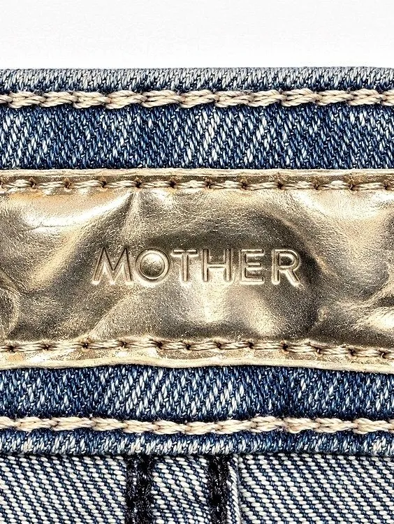 MOTHER The Looker Ankle Fray Skinny Jeans Blue Waist 24 - Image 3