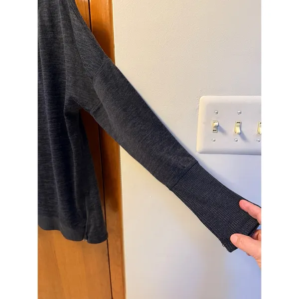 Heather Charcoal Active Life Long Sleeve Sweater - Image 4