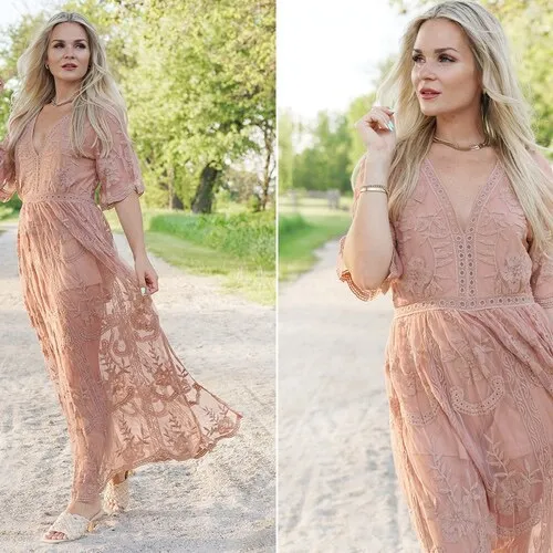 maxi romper dress lace Size L Size L - Image 3