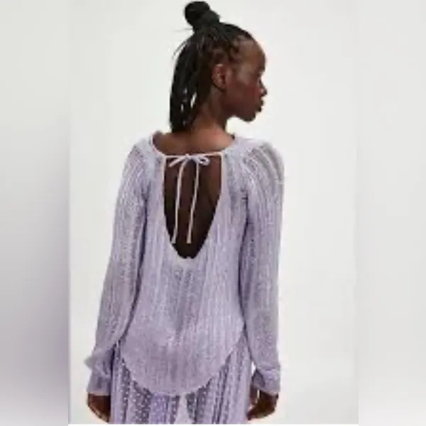 NWOT Free People Intimately Let's Dance Long Sleeve top sz S - Image 5