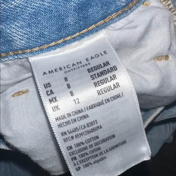 American Eagle Outfitters MOM jeans size 8 regular distressed - Image 6