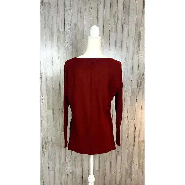 Altard State Women's Size Small Red Long Sleeve Pullover Sweater‎ - Image 5