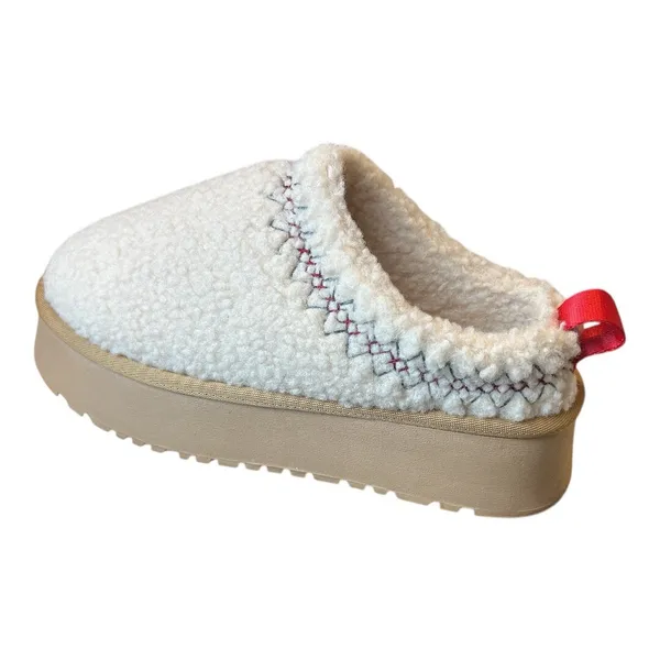 Ccocci Embroidered Braided Slip On Sherpa Clog Slippers Mules Size‎ 37 - Image 2