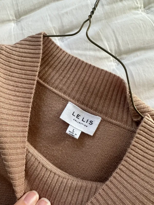 Brown Sweater Dress Size L - Image 7