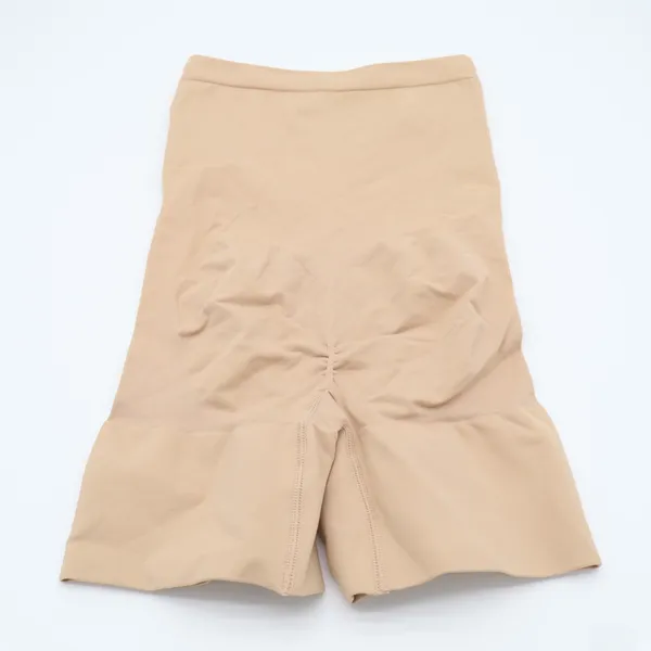 Jockey Slimmers High Waisted Shaping Shorts Women Medium Beige Stretch Shapewear - Image 3