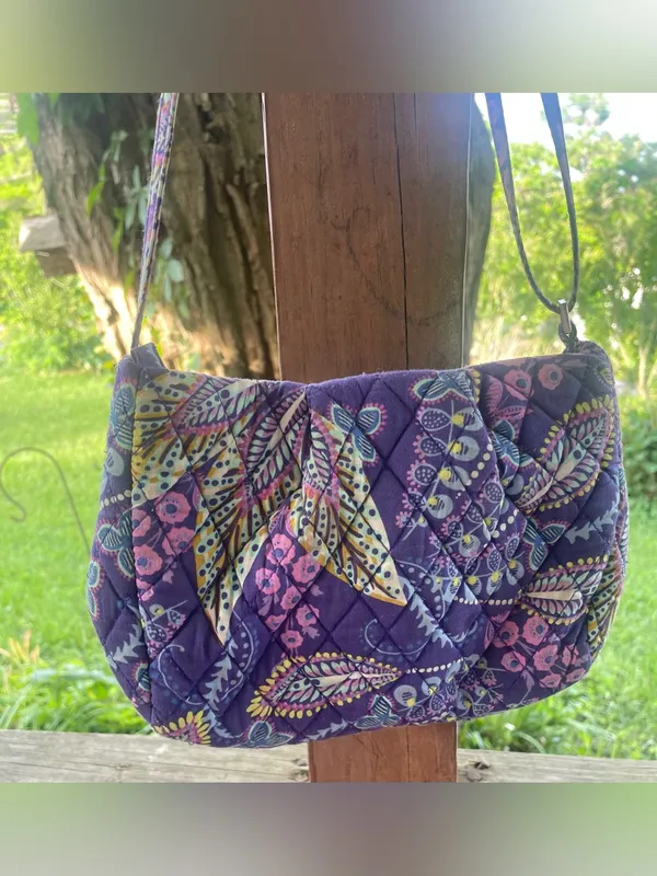 Vera Bradley Crossbody Bag Batik Leaves ~ Retired Pattern - Image 2
