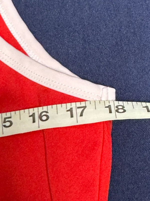 Jess Lea Red & White Quarter-Zip Sleeveless Mini Dress Size S - Image 8