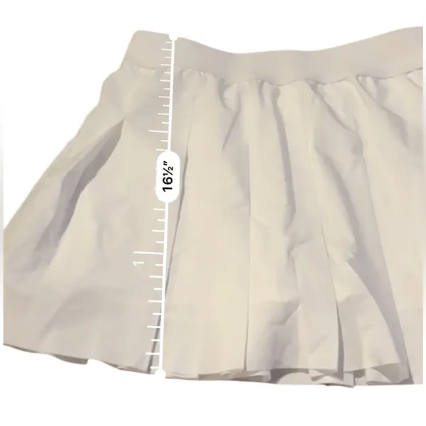Fabletics White Pleated Activewear Skort Sz M NEW Tennis‎ Golf Athletic - Image 6