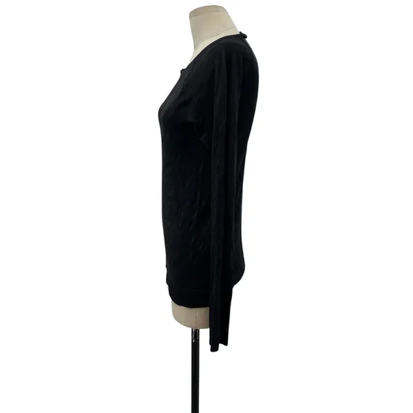 Lululemon Rest Less Pullover Long Sleeve Textured‎ Black Size 10 - Image 5