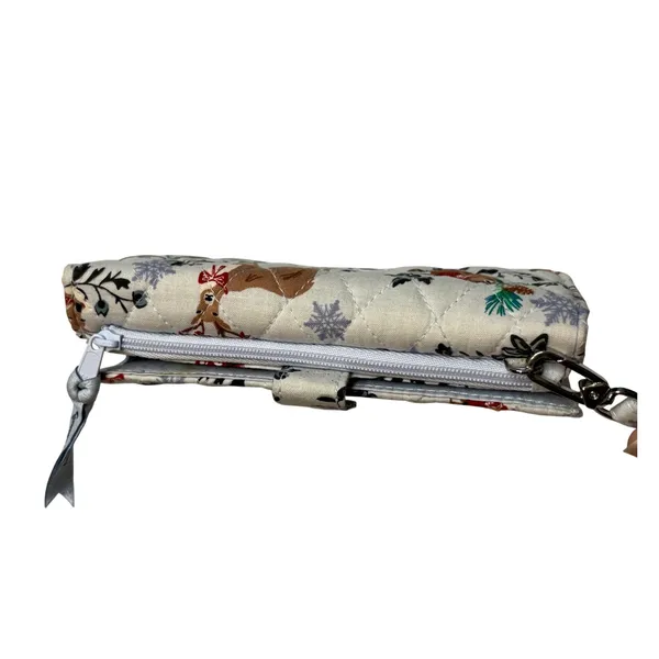 Vera Bradley Holiday Merry Deer Riley Compact‎ Wallet Wristlet Winter Christmas - Image 7