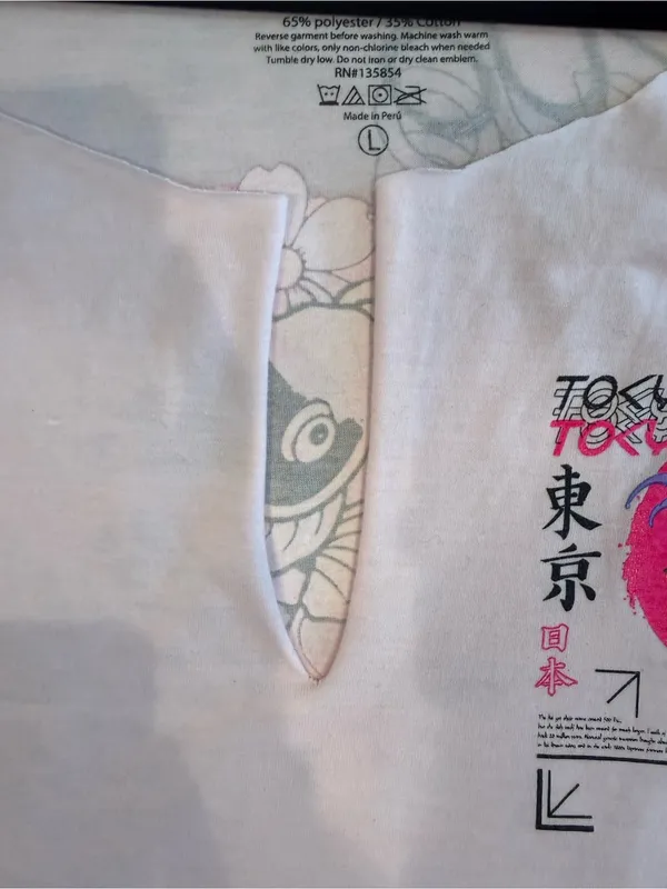 t/o White Tee with Pink Tokyo Graphic and Black Text - Image 3