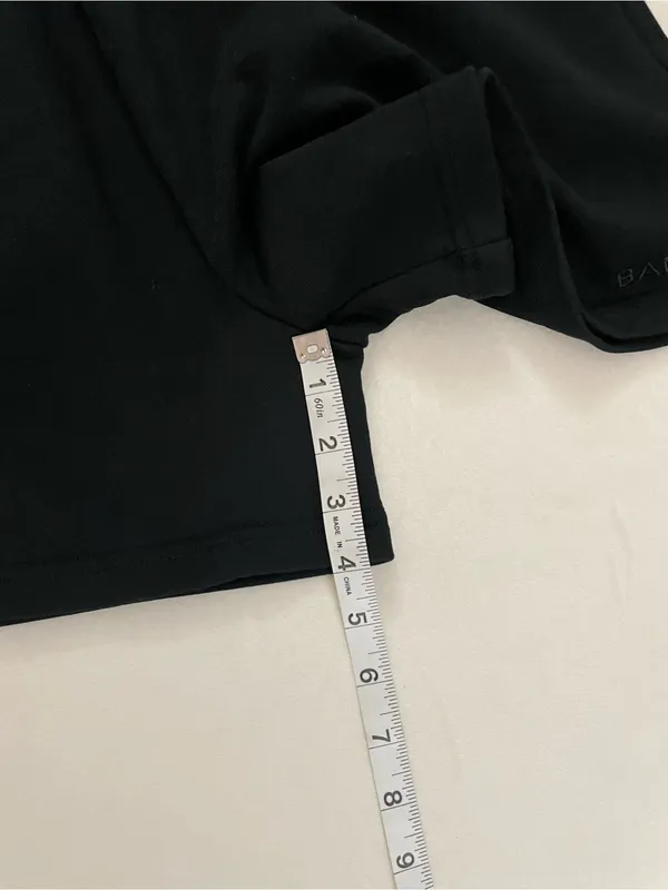 Bandier SET Black Casual Elastic Waist Short & Crewneck sweatshirt size S - Image 9