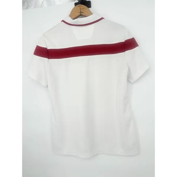 Indiana University Hoosiers Adidas‎ Climalite Polo Women's White Red Size Large - Image 3