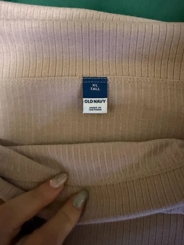 Off shoulder long sleeve ribbed top - Image 2