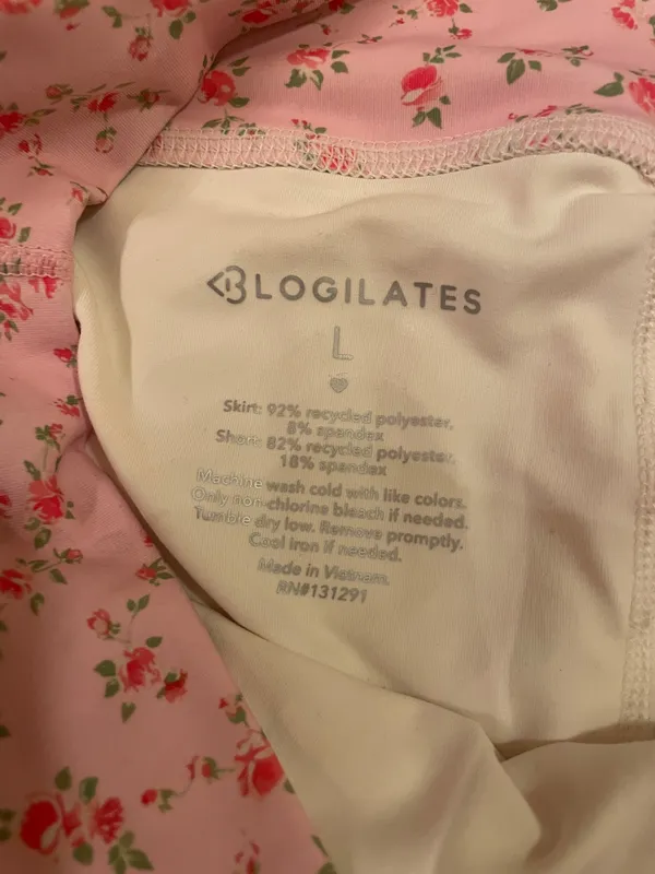 NWT! Blogilates Target X Popflex Women's Viral Ballerina Skort Floral Size Large - Image 7