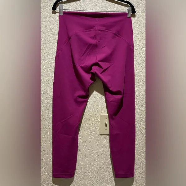 Lululemon InStill High Rise 25” Tights Leggings Magenta Purple Size 10 - Image 6