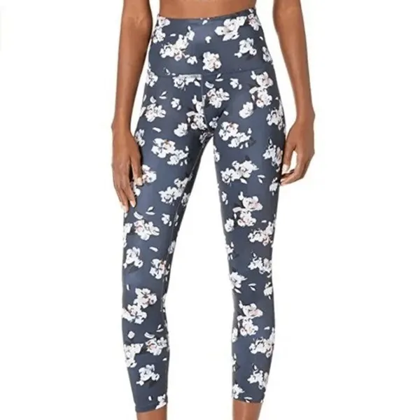 Beyond Yoga Navy Blue Olympus Impressionist High Waisted Leggings Medium - Image 10