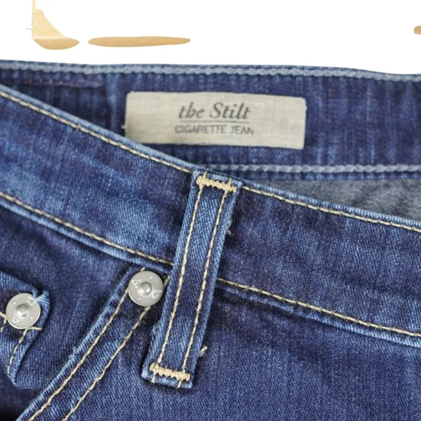 AG ADRIANO GOLDSCHMIED‎ Stilt Mid Rise Cigarette Leg Jean in Jetsetter size 32R - Image 5