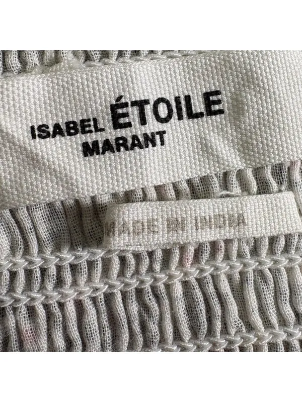 Isabel Marant Etoile Naomi Smocked Mini Skirt Size 36 US 4 - Image 11
