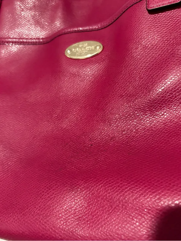 Coach Crossgrain Leather convertible‎ Pocket Tote F34497 Cranberry - Image 10