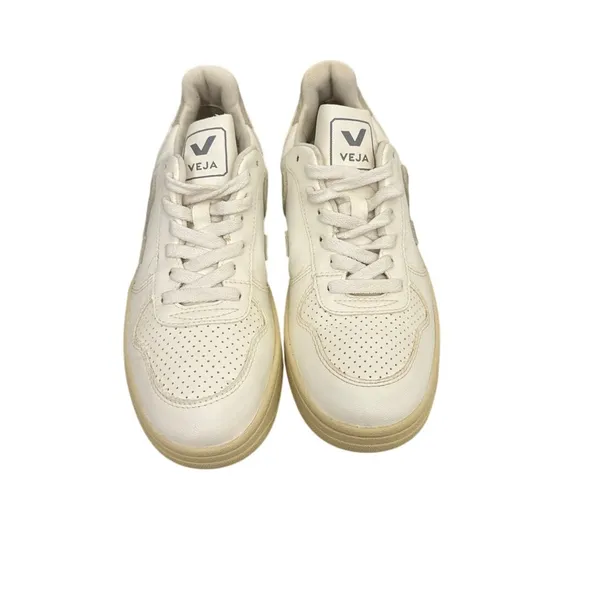 VEJA Shoes V-10 Bicolor Leather Low-Top Sneakers Size Women's 6 - Image 2