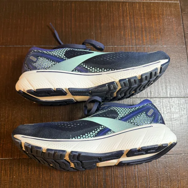 Brooks Ghost 14 Womens Running Shoes Blue‎ Mint White 1203561B446 Size 8.5 B - Image 4