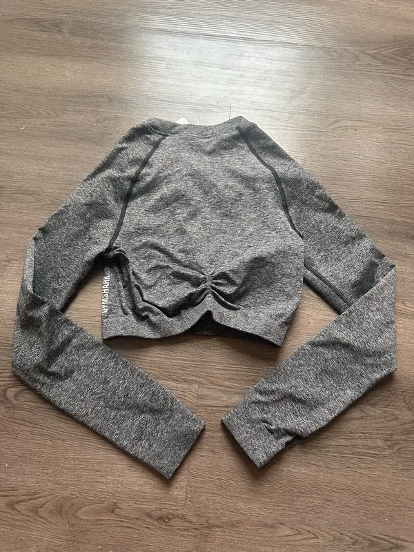 Gymshark Long Sleeve Top Crop - Image 2