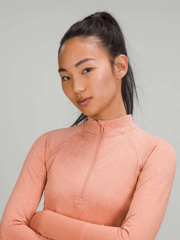 Lululemon Rest Less Cropped Half-Zip Long Sleeve Top - Image 3