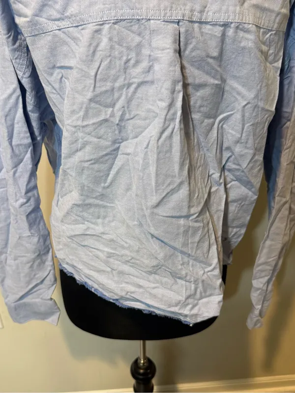 NWT Wild Fable Crop Top Button Down Shirt in Size XL - Image 6