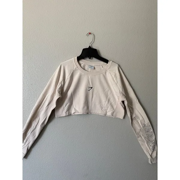 Gymshark cropped hoodie size medium sportswear sweater - Image 2