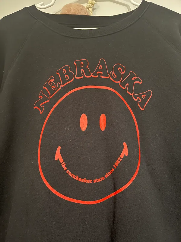 State of Mine nebraska smiley crew neck - Image 2